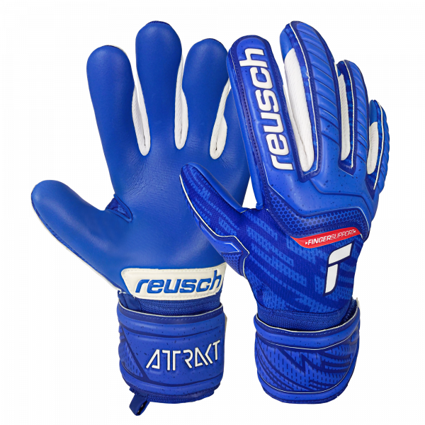 Reusch Attrakt Grip Evolution Finger Support Junior 5172830 4010 blue 1